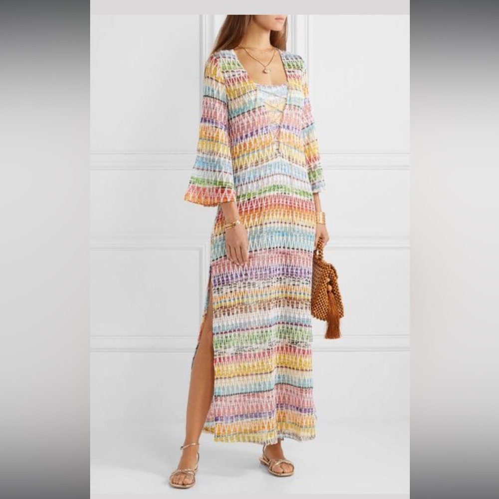 Missoni Mare Colorful Zig Zag Knit Dress